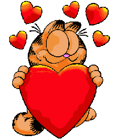GIF animado (4237) Garfield romantico