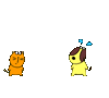 GIF animado (2096) Gatito amor perro