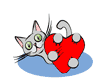 GIF animado (2105) Gatito enamorado