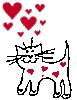 GIF animado (2110) Gatito enamorado