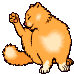 GIF animado (7927) Gato aseandose
