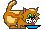 GIF animado (7866) Gato bebiendo