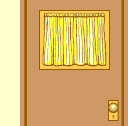GIF animado (7765) Gato en la puerta