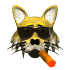 GIF animado (7730) Gato fumando