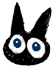 GIF animado (7733) Gato negro