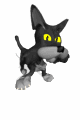 GIF animado (7985) Gato negro aranando
