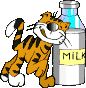 GIF animado (8011) Gato que ama la leche