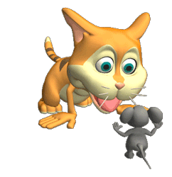 GIF animado (8050) Gato ratoncito
