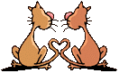 GIF animado (7900) Gatos amorosos