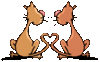 GIF animado (7900) Gatos amorosos