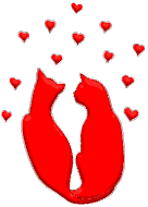 GIF animado (7907) Gatos corazones