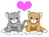 GIF animado (2135) Gatos de amor