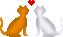 GIF animado (2149) Gatos enamorados