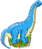 GIF animado (7580) Globo diplodocus