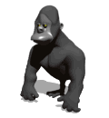 GIF animado (9234) Gorila
