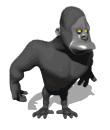 GIF animado (9235) Gorila