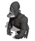 GIF animado (9236) Gorila