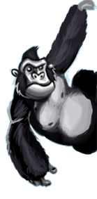 GIF animado (9240) Gorila