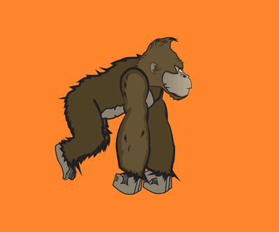 GIF animado (9245) Gorila