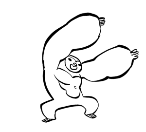 GIF animado (9252) Gorila baile