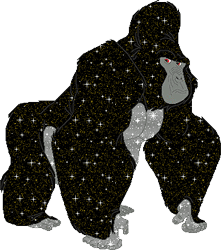 GIF animado (9264) Gorila glitter