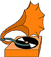 GIF animado (12792) Gramofono naranja