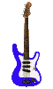 GIF animado (12846) Guitarra electrica azul