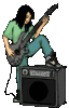 GIF animado (13028) Guitarrista heavy
