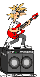 GIF animado (13032) Guitarrista rock