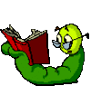 GIF animado (8094) Gusano de biblioteca