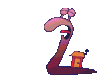 GIF animado (8102) Gusano resfriado