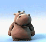 GIF animado (9324) Hipopotamo
