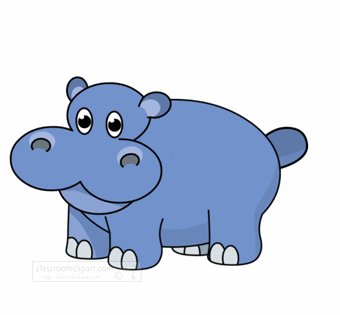 GIF animado (9326) Hipopotamo