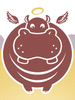 GIF animado (9334) Hipopotamo angel