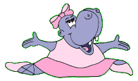 GIF animado (9339) Hipopotamo bailarina