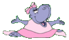 GIF animado (9339) Hipopotamo bailarina