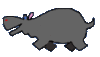 GIF animado (9350) Hipopotamo corriendo