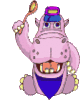 GIF animado (9362) Hipopotamo hambriento