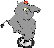 GIF animado (9370) Hipopotamo monociclo