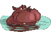GIF animado (9376) Hipopotamo rana
