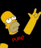 GIF animado (12673) Homer rock