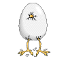 GIF animado (7091) Huevo con patas