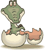 GIF animado (11220) Huevo de cocodrilo
