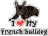 GIF animado (10543) I love my french bulldog