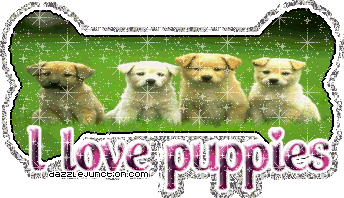 GIF animado (10624) I love puppies