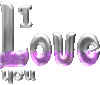 GIF animado (4818) I love you glitter