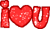 GIF animado (4839) I love you glitter