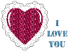 GIF animado (4866) I love you glitter
