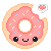 GIF animado (811) Icono donut rosa