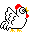 GIF animado (7005) Icono gallina